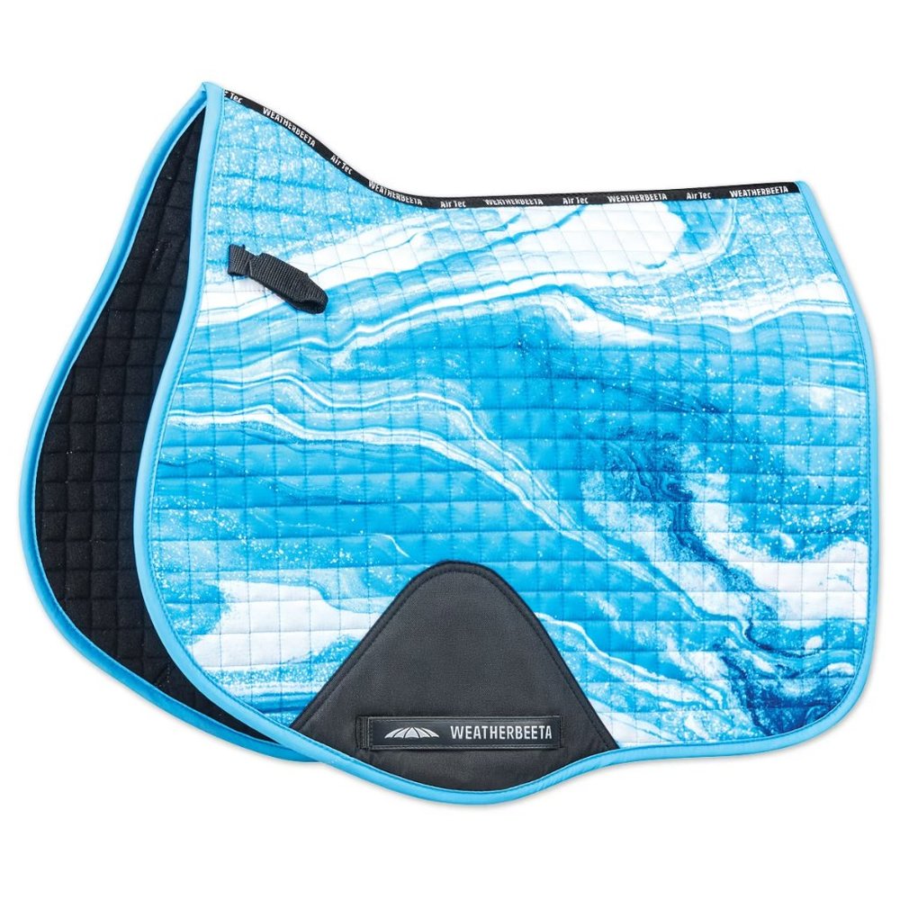 Weatherbeeta Prime Blue Swirl Marble All Purpose Saddle Pad - Great Condition